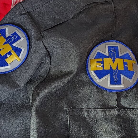 National Patrol Permanent Press Black LS Allied Universal EMT Work Shirt 19-19.5 - Picture 14 of 16